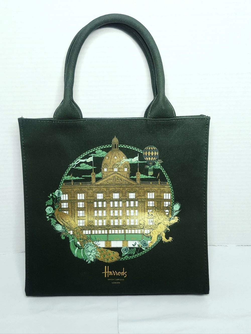 Harrods  Green Gold Tote - Picture 3 of 12
